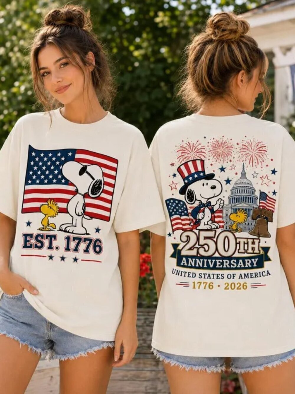 Snoopy America 250th Anniversary Shirt, Peanuts 1776 2026 Patriotic Tee